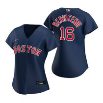 Women's Nike Boston Red Sox #16 Andrew Benintendi Navy Blue Authentic Stitched MLB jersey