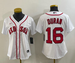 Women's Nike Boston Red Sox #16 Jarren Duran White Authentic stitched MLB jersey
