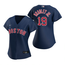 Women's Nike Boston Red Sox #19 Jackie Bradley Jr. Navy Blue Authentic Stitched MLB jersey