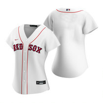 Women's Nike Boston Red Sox #Blank White Authentic Stitched MLB Jersey