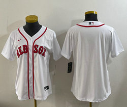 Women's Nike Boston Red Sox Blank White Authentic stitched MLB jersey