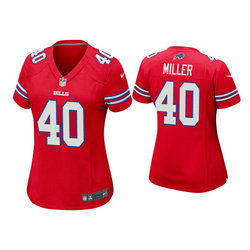 Women's Nike Buffalo Bills #40 Von Miller Red Vapor Untouchable Authentic Stitched NFL Jersey