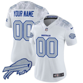 Women's Nike Buffalo Bills Custom Black Rivalries Authentic stitched NFL jersey