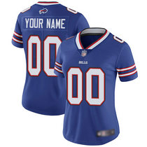 Women's Nike Buffalo Bills Customized Blue Limited Vapor Untouchable Authentic Stitched NFL Jerseys