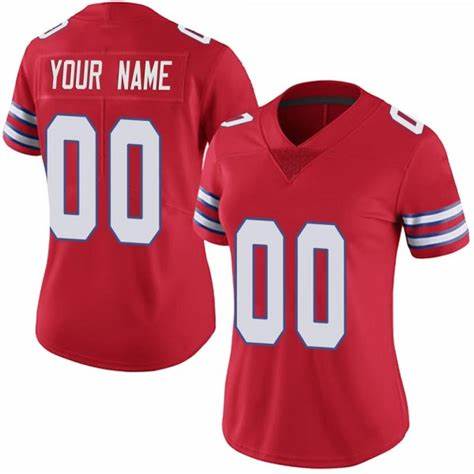 Women's Nike Buffalo Bills Customized Red Vapor Untouchable Authentic Stitched NFL Jerseys