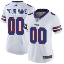 Women's Nike Buffalo Bills Customized White Limited Vapor Untouchable Authentic Stitched NFL Jerseys