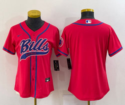 Women's Nike Buffalo Bills Red Joint Authentic Stitched baseball jersey