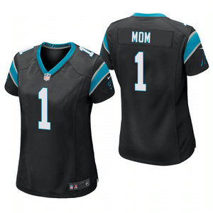 Women's Nike Carolina Panthers #1 Dad Black 2021 Mother's Day Authentic Stitched NFL Jersey