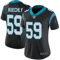 Women's Nike Carolina Panthers #59 Luke Kuechly Black Vapor Untouchable Limited Authentic Stitched NFL Jersey
