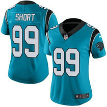 Women's Nike Carolina Panthers #99 Kawann Short Blue Vapor Untouchable Limited Authentic Stitched NFL Jersey