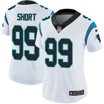 Women's Nike Carolina Panthers #99 Kawann Short White Vapor Untouchable Limited Authentic Stitched NFL Jersey