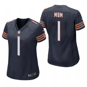 Women's Nike Chicago Bears #1 Dad Blue 2021 Mother's Day Authentic Stitched NFL Jersey