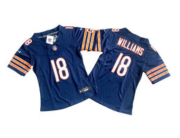 Women's Nike Chicago Bears #18 Caleb Williams Blue F.U.S.E. Stitched Football Jersey