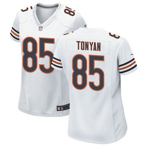 Women's Nike Chicago Bears #85 Robert Tonyan White Vapor Untouchable Authentic Stitched NFL Jersey