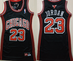Women's Nike Chicago Bulls #23 Michael Jordan Black Dress