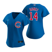 Women's Nike Chicago Cubs #14 Cubs Ernie Blue Game Authentic Stitched MLB Jersey