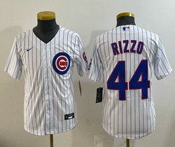 Women's Nike Chicago Cubs #44 Anthony Rizzo White Authentic Stitched MLB Jersey