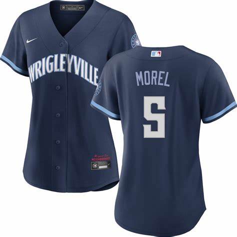Women's Nike Chicago Cubs #5 Christopher Morel Chicago City Game Stitched MLB Jersey