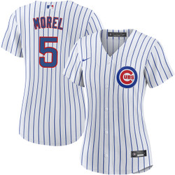 Women's Nike Chicago Cubs #5 Christopher Morel Chicago White Game Stitched MLB Jersey