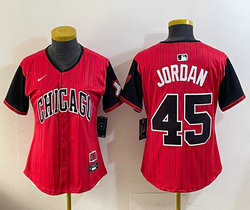 Women's Nike Chicago White Sox #45 Michael Jordan Red City MLB Jersey