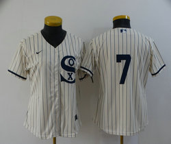Women's Nike Chicago White Sox #7 Tim Anderson 2021 Field of Dreams Game Authentic Stitched MLB Jersey
