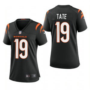 Women's Nike Cincinnati Bengals #19 Auden Tate Black 2021 Vapor Untouchable Jersey
