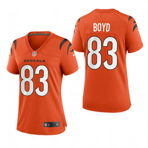 Women's Nike Cincinnati Bengals #83 Tyler Boyd Orange 2021 Vapor Untouchable Jersey