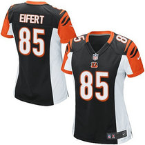Women's Nike Cincinnati Bengals #85 Tyler Eifert Black Authentic Stitched NFL jerseys