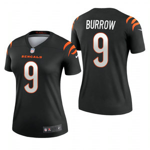 Women's Nike Cincinnati Bengals #9 Joe Burrow Black 2021 Vapor Untouchable Jersey