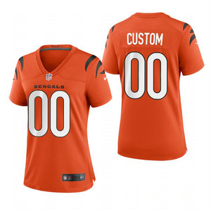 Women's Nike Cincinnati Bengals Custom Orange 2021 Vapor Untouchable NFL Jersey