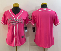 Women's Nike Cincinnati Bengals Pink Joint Authentic Stitched baseball jersey