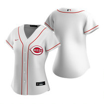 Women's Nike Cincinnati Reds #Blank White Authentic Stitched MLB Jersey