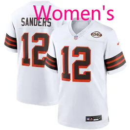 Women's Nike Cleveland Browns #12 Shedeur Sanders 1962 White NFL jerseys