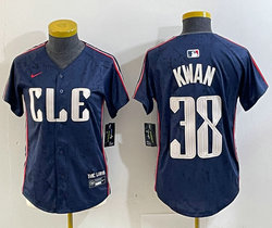 Women's Nike Cleveland Indians #38 Steven Kwan 2024 City Authentic Stitched MLB Jersey