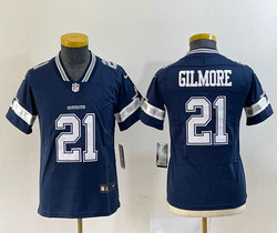 Women's Nike Dallas Cowboys #21 Stephon Gilmore Blue Vapor Untouchable Authentic Stitched NFL Jersey