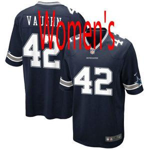 Women's Nike Dallas Cowboys #42 Decue Vaughn Blue Vapor Untouchable Authentic Stitched NFL Jersey