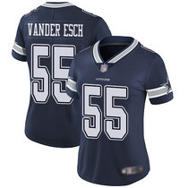 Women's Nike Dallas Cowboys #55 Leighton Vander Esch Blue Vapor Untouchable Authentic Stitched NFL Jersey