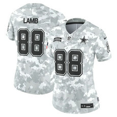Women's Nike Dallas Cowboys #88 CeeDee Lamb 2024 Salute to Service Authentic Stitched NFL Jersey
