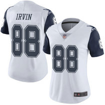 Women's Nike Dallas Cowboys #88 Michael Irvin White Rush Authentic Stitched NFL Jerseys