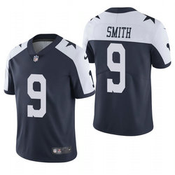 Women's Nike Dallas Cowboys #9 Jaylon Smith Navy Blue Thanksgiving Vapor Untouchable Authentic Stitched NFL Jersey
