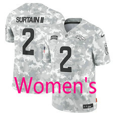 Women's Nike Denver Broncos #2 Pat Surtain II 2024 Salute to Service Authentic Stitched NFL Jersey