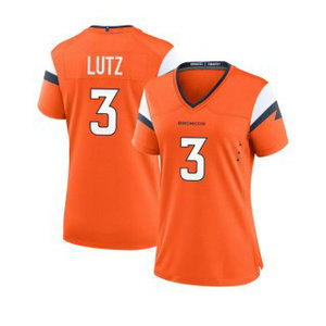 Women's Nike Denver Broncos #3 Will Lutz Orange NFL jersey