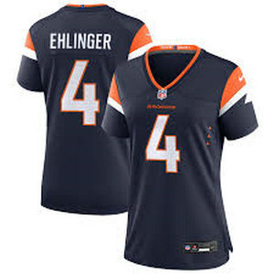 Women's Nike Denver Broncos #4 Sam Ehlinger Navy NFL jersey