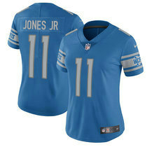 Women's Nike Detroit Lions #11 Marvin Jones Jr Light Blue Vapor Untouchable Authentic stitched NFL jersey