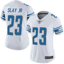 Women's Nike Detroit Lions #23 Darius Slay JR White Vapor Untouchable Authentic Stitched NFL Jersey