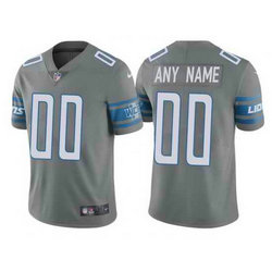 Women's Nike Detroit Lions Customized Gray Vapor Untouchable Authentic Stitched NFL Jerseys