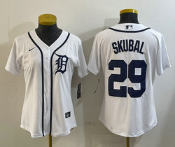 Women's Nike Detroit Tigers #29 Tarik Skubal White Authentic Stitched MLB Jersey