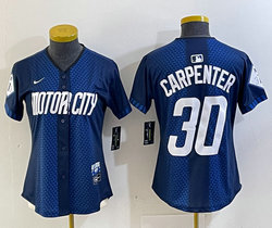 Women's Nike Detroit Tigers #30 Kerry Carpenter 2024 City Authentic Stitched MLB Jersey