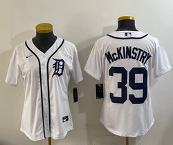 Women's Nike Detroit Tigers #39 Zach McKinstry White Authentic Stitched MLB Jersey