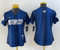 Women's Nike Detroit Tigers Blank 2024 City Authentic Stitched MLB Jersey